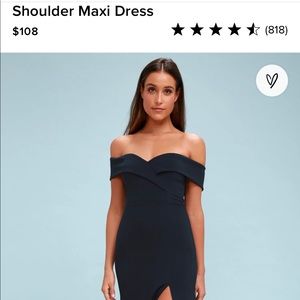 Lulus should maxi dress -navy